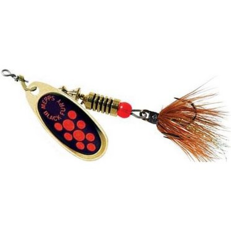 Блесна вращ. Mepps BLACK FURY MOUCHE, 4, Gold/Orange