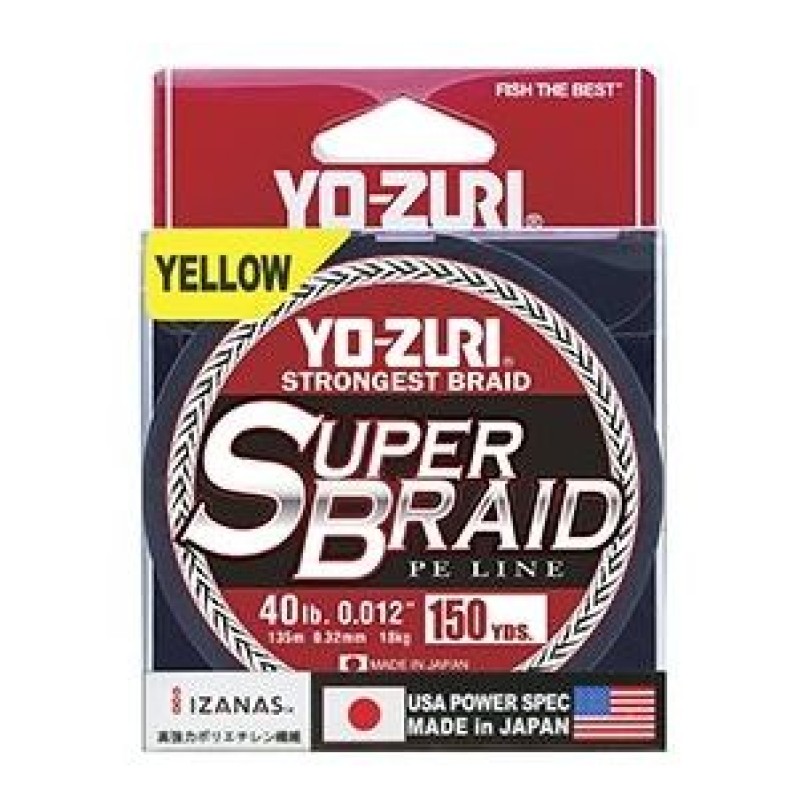 Пл.шн. Yo-Zuri PE Super Braid 135м Yellow (0,23мм) 20lbs