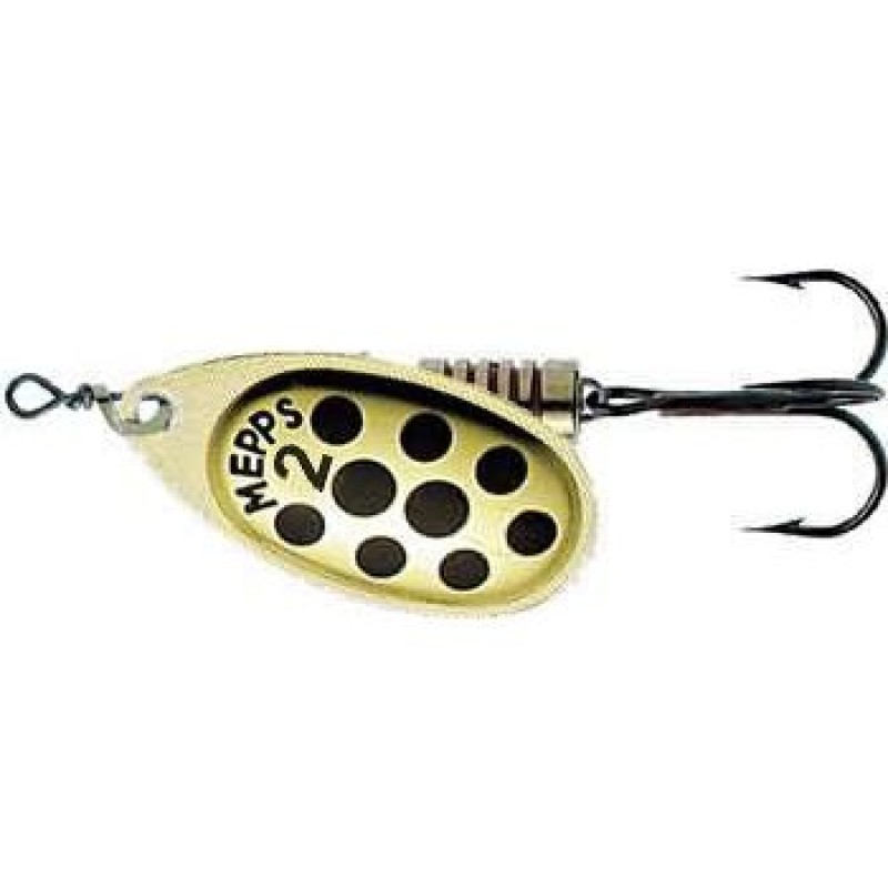 Блесна вращ. Mepps AGLIA PTS, 3, Gold/Black dots
