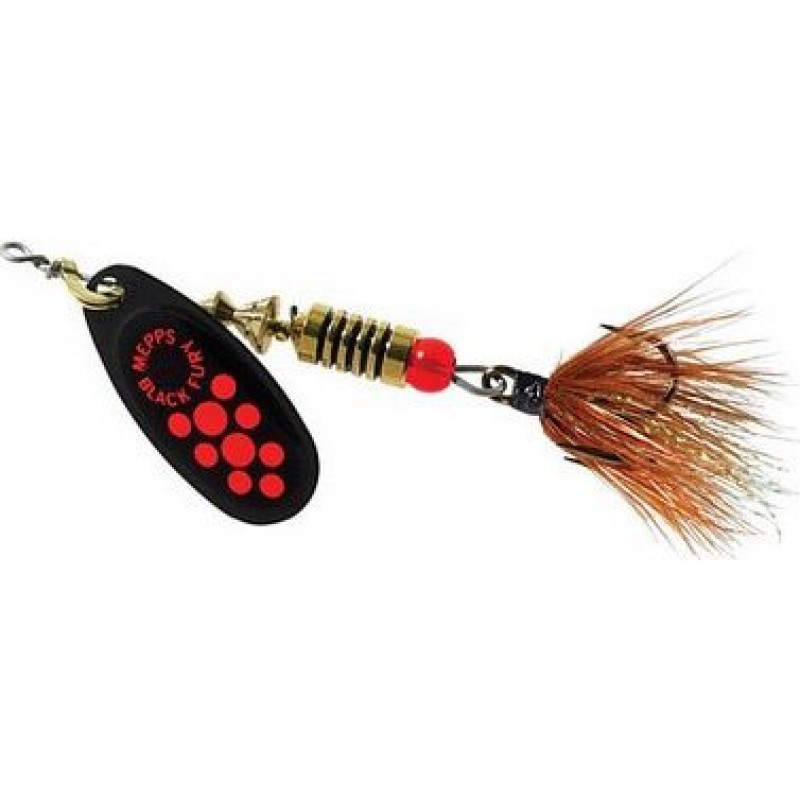 Блесна вращ. Mepps BLACK FURY MOUCHE, 0, Black/Orange