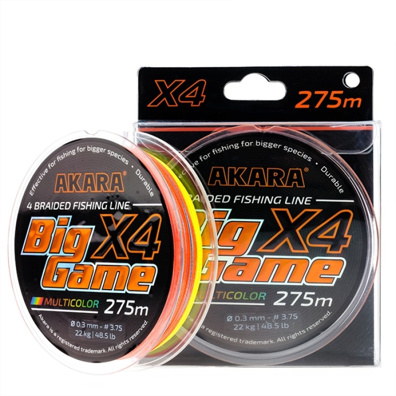 Шнур Akara Big Game Multicolor 275 м