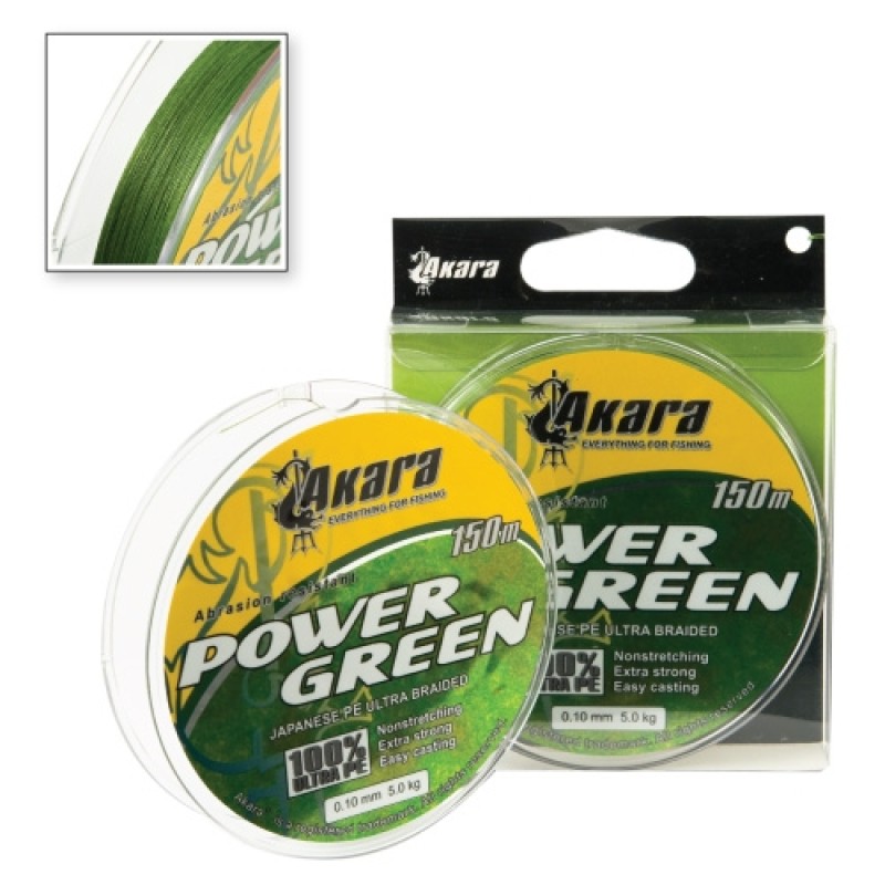 Шнур Akara Power Green 150 м
